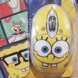 SpongeBob SquarePants Optical Mouse & Mouse Pad Set